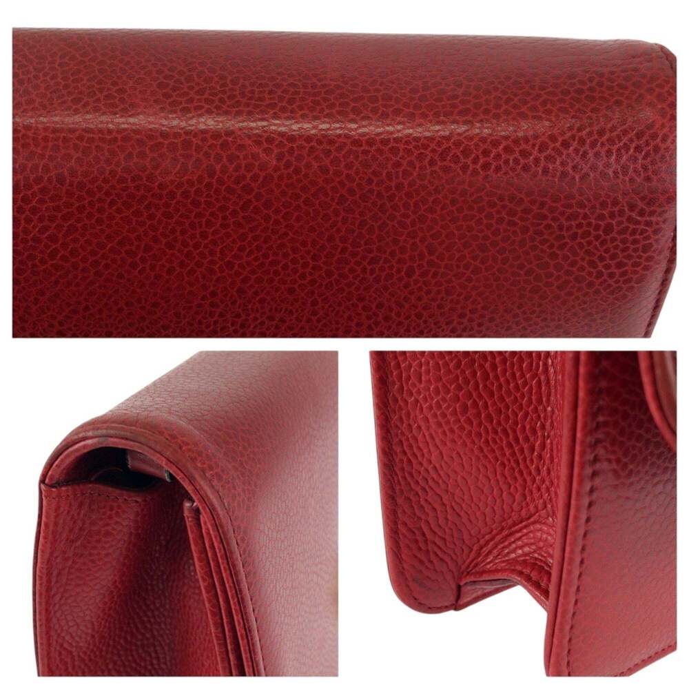 CHRISTIAN DIOR Vintage Red Leather Shoulder Bag - Picture 5 of 10